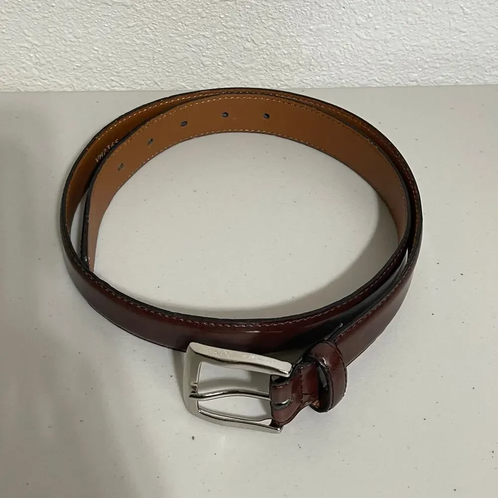 Van Heusen Men's Genuine Leather Brown Sz 34